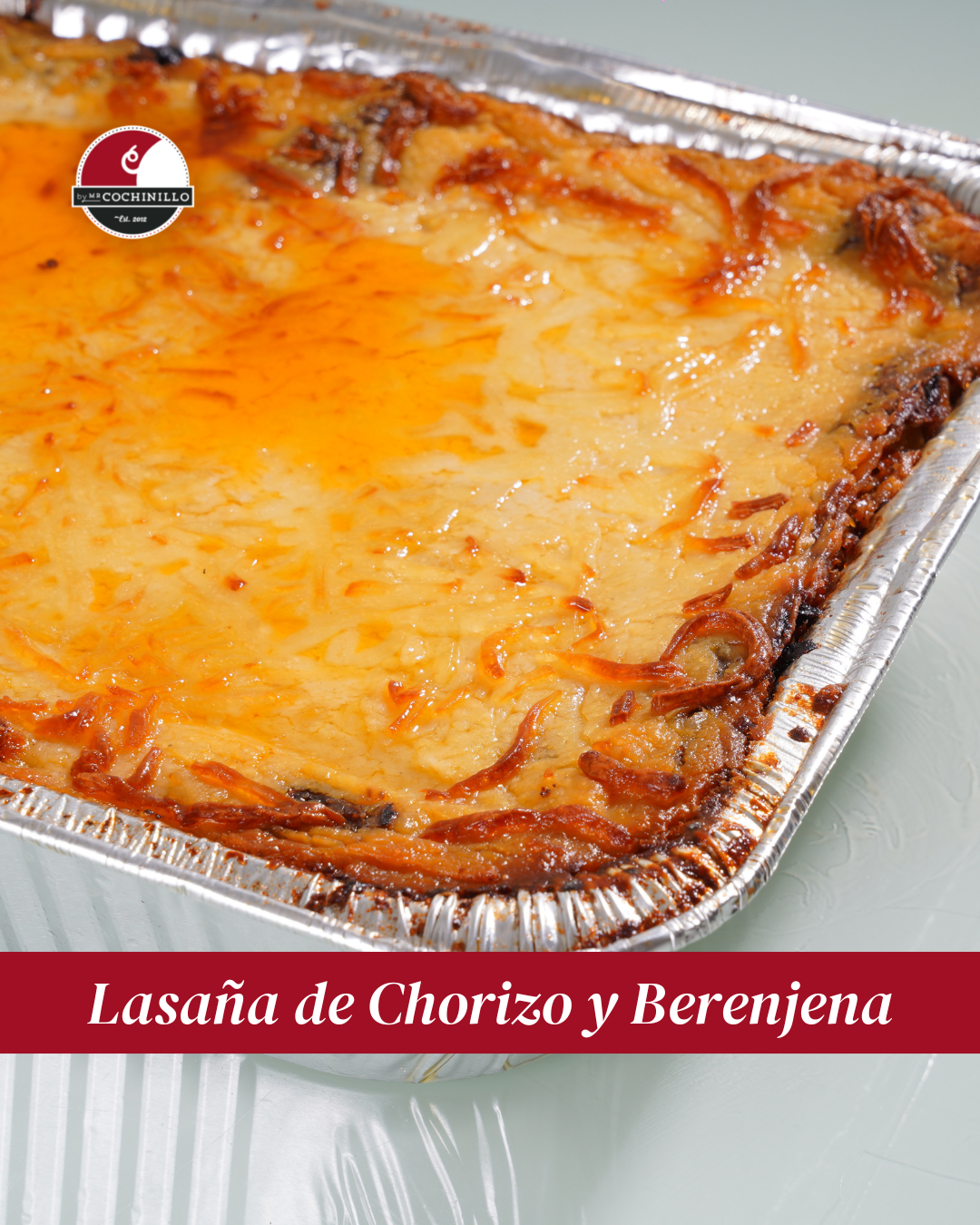 Lasaña de Chorizo y Berenjena